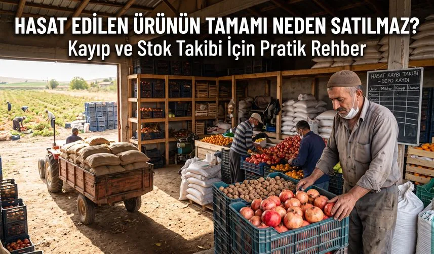 Hasat edilen ürünün tamamı neden satılmaz? Kayıp ve stok takibi için pratik rehber