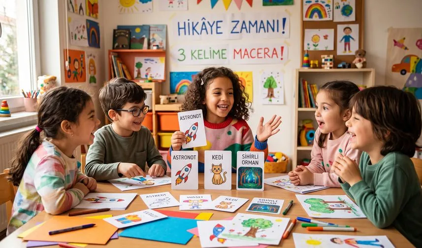 Çocuklarla hikâye kurma oyunu: Üç kelimeden bir maceraya