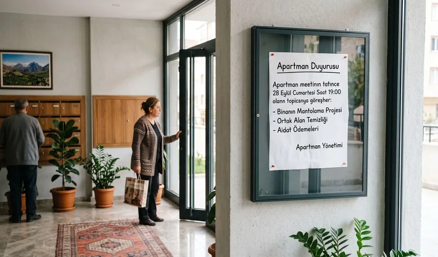 Apartman duyurusu nasıl yazılır? Komşuların gerçekten okuyacağı bir bilgilendirme