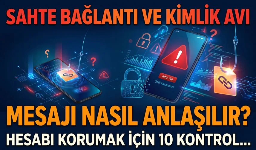 Sahte bağlantı ve kimlik avı mesajı nasıl anlaşılır? Hesabı korumak için 10 kontrol