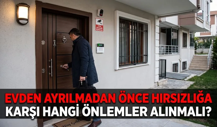 Evden ayrılmadan önce hırsızlığa karşı hangi önlemler alınmalı?
