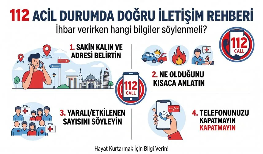 112’ye ihbar verirken hangi bilgiler söylenmeli? Acil durumda doğru iletişim rehberi