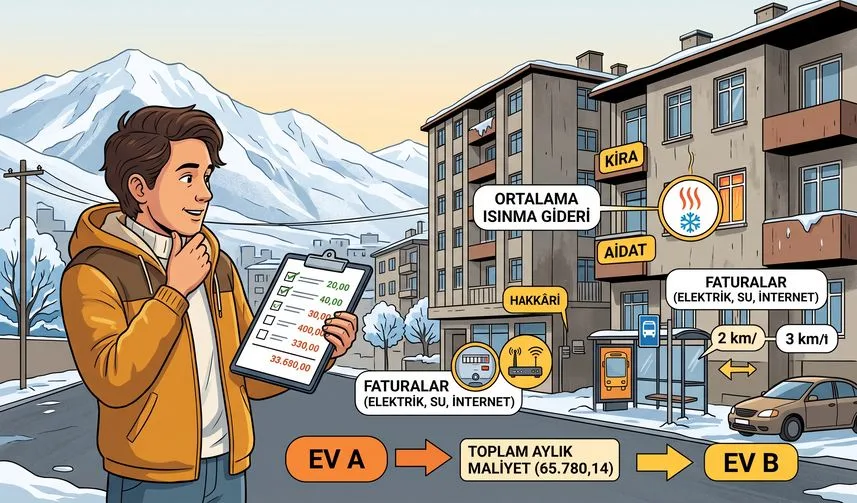 Hakkâri’de Kiralık Ev Seçerken Toplam Aylık Maliyet Nasıl Hesaplanır?